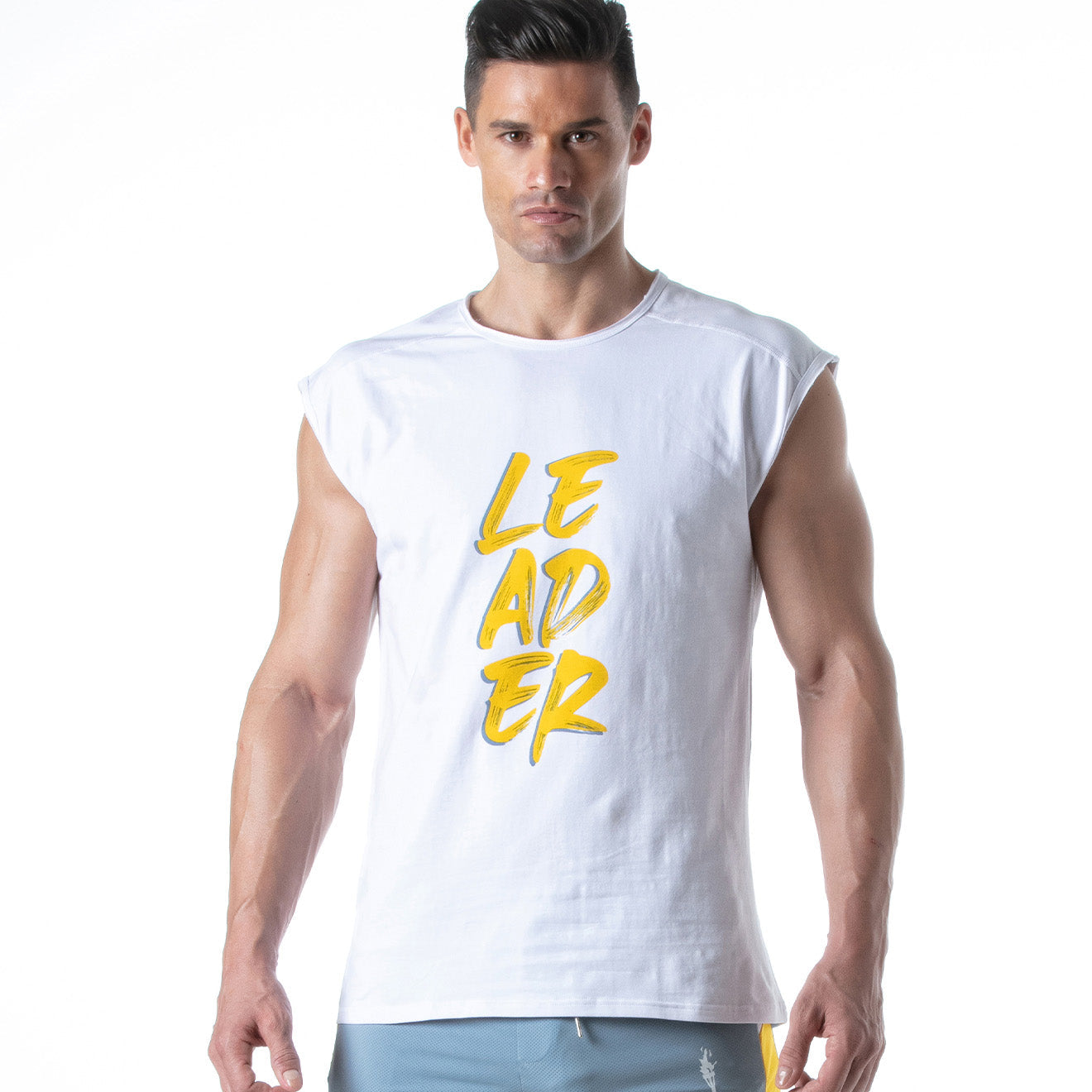 Hero LDR T Shirt White Yellow