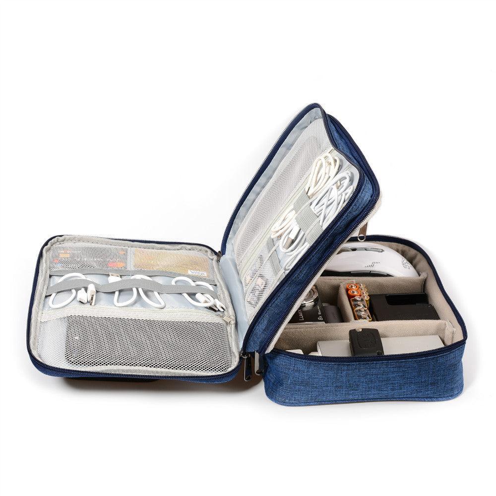 Organizador de cables y accesorios para viaje