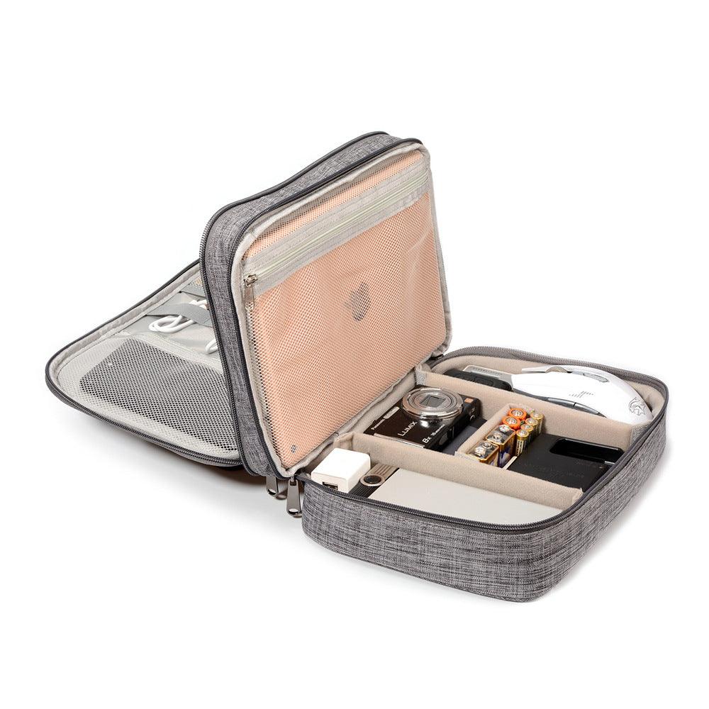 Organizador de cables y accesorios para viaje