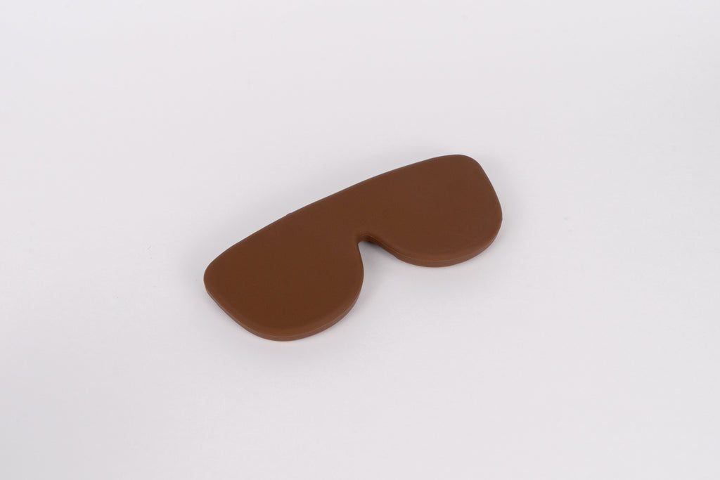 Funda de gafas de silicona flexible - Chocolate-0