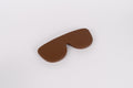 Funda de gafas de silicona flexible - Chocolate-0