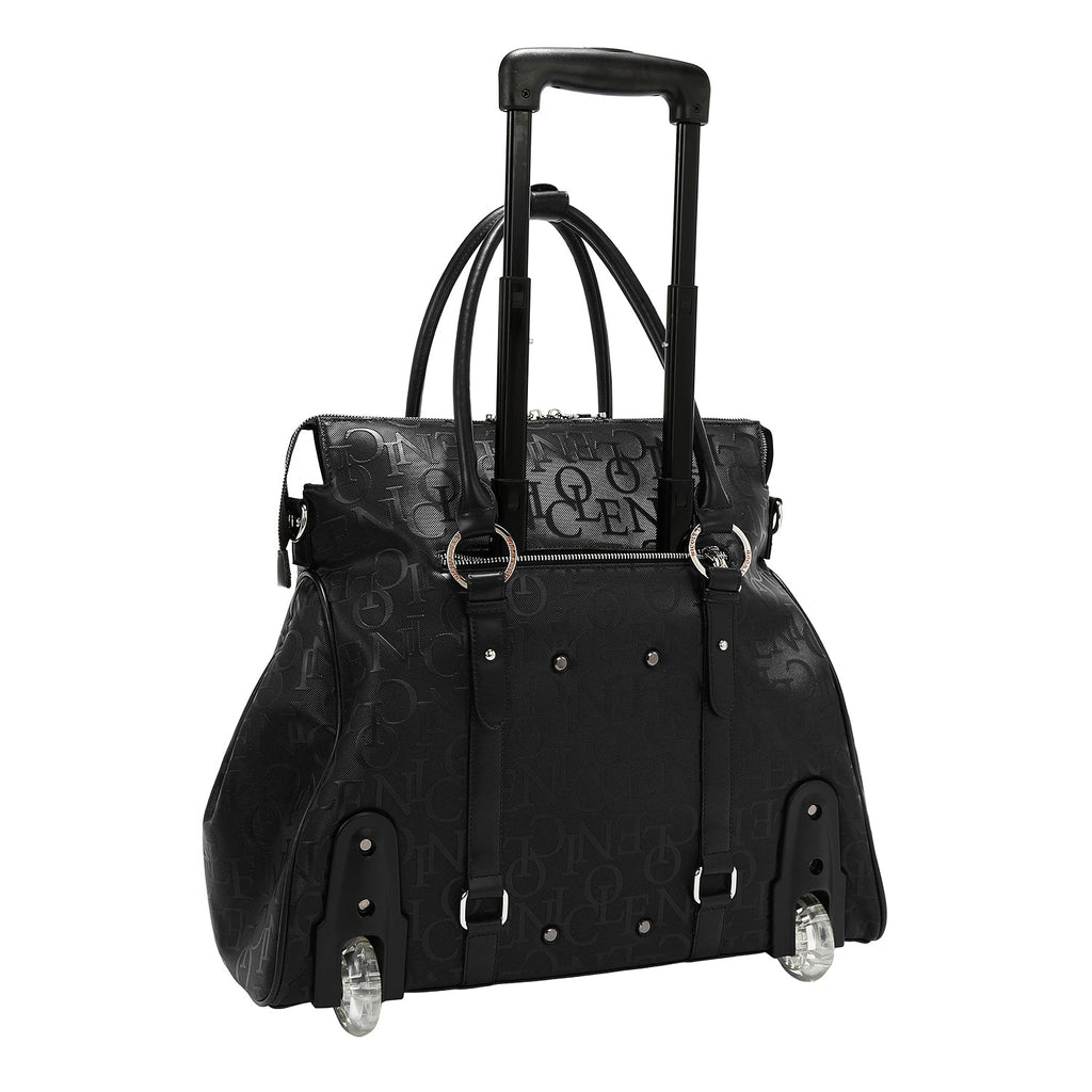 BOLSO CON RUEDAS MONOGRAMA (NEGRO)-4