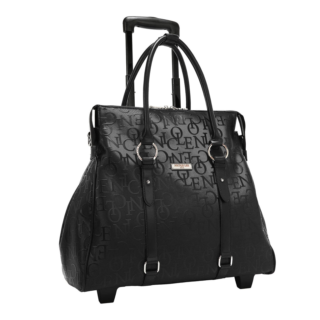 BOLSO CON RUEDAS MONOGRAMA (NEGRO)-2