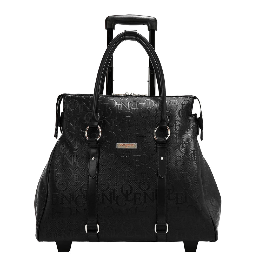 BOLSO CON RUEDAS MONOGRAMA (NEGRO)-1