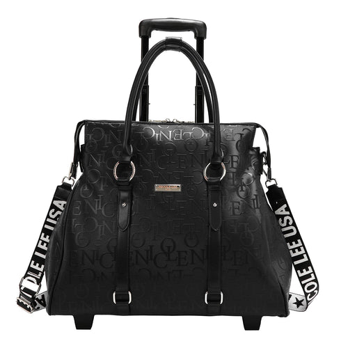 BOLSO CON RUEDAS MONOGRAMA (NEGRO)-0