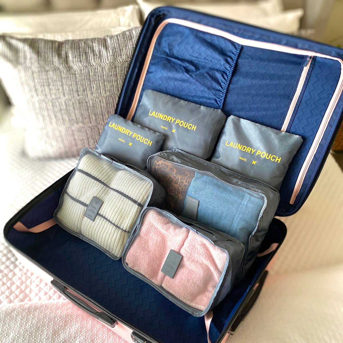 Set de 6 organizadores para maleta