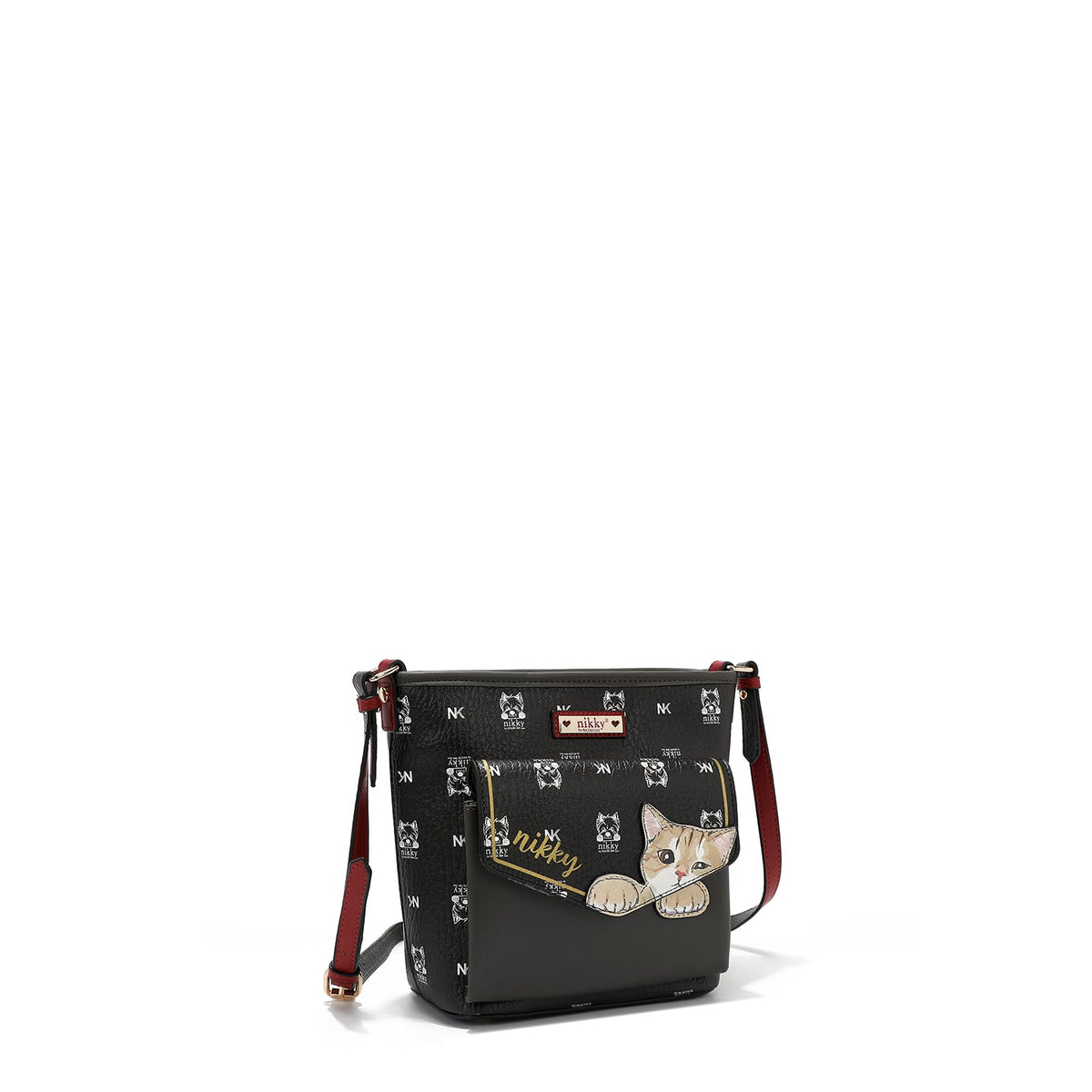 Bandolera Nikky "Finds Meow" - Negro