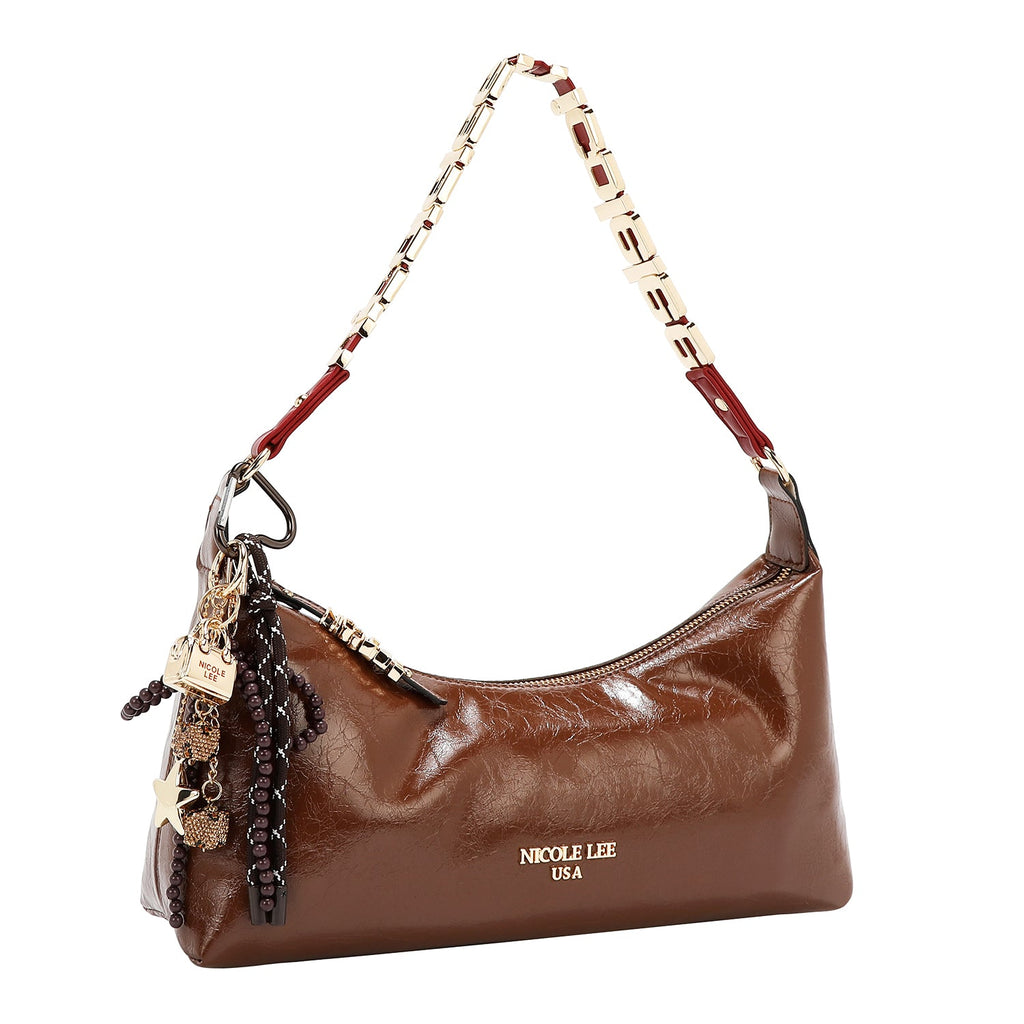 BOLSO DE HOMBRO LUXE SHIMMER (MARRON)-2
