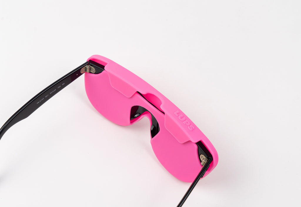 Funda de gafas de silicona flexible - Rosa chicle-2