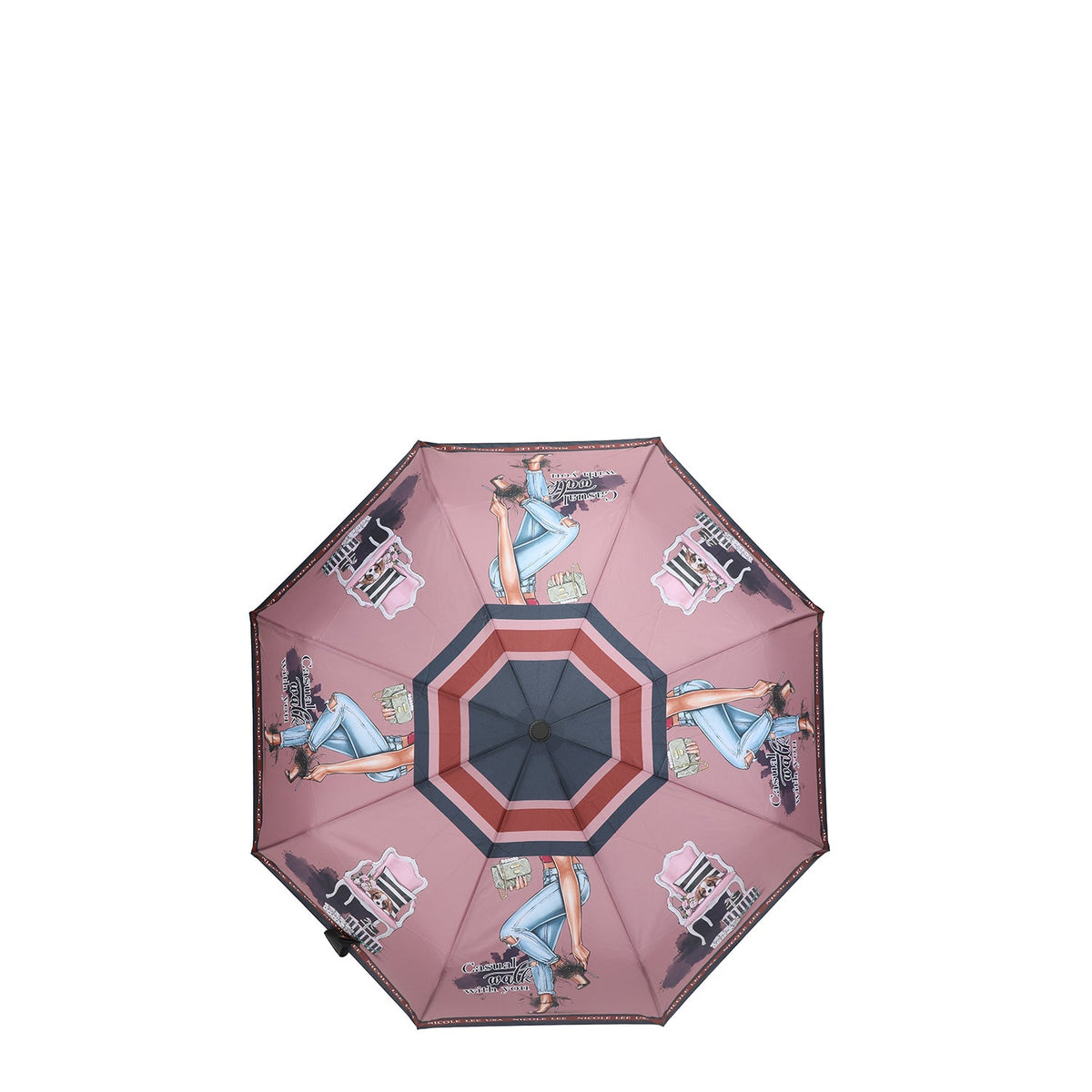 Paraguas Plegable Estampado Nicole Lee